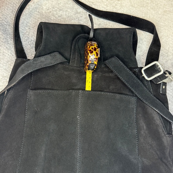 Free People Black Suede Convertible Backpack/Bag - Picture 9 of 16